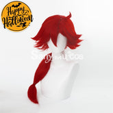 Anime the Witch from Mercury Suletta Mercury Red Cosplay Wig